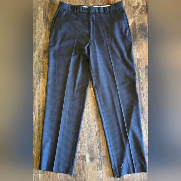 Louis Raphael Gray Tailored 34W32L Pants - Picture 1 of 4